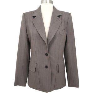 YVES SAINT LAURENT Rive Gauche Herringbone Wool blazer jacket F 40 US 8